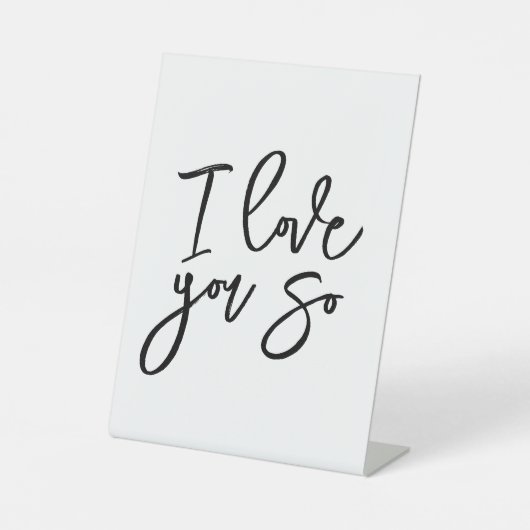 I love you so decorative sign 台座サイン (正面)