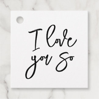 I love you so gift tag フェイバータグ