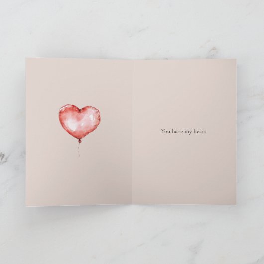 I Love You So Much Deer カード (内部)