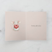 I Love You So Much Mouse カード (内部)