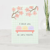 I Love You So Very Mochi Valetine's Day Card カード (正面)