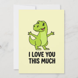 I Love You This Much Cute Dinosaur  シーズンカード