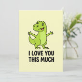 I Love You This Much Cute Dinosaur  シーズンカード (スタンド正面)