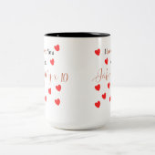 I love you to infinity times 10 ツートーンマグカップ (中央)