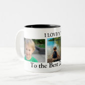 I Love You to the 最高のパパEver Photo ツートーンマグカップ (正面左)