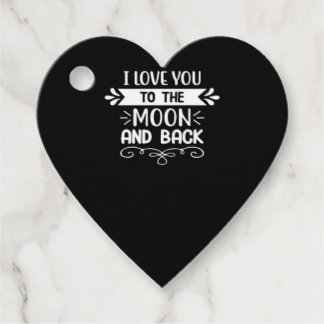 I Love You To The Moon And Back かわいい おもしろい スペース S フェイバータグ