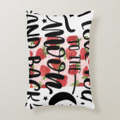 "I Love You to the Moon and Back" スロー枕 アクセントクッション (正面(垂直))