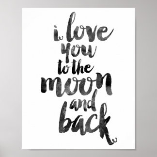 I Love You To The Moon And Back ポスター