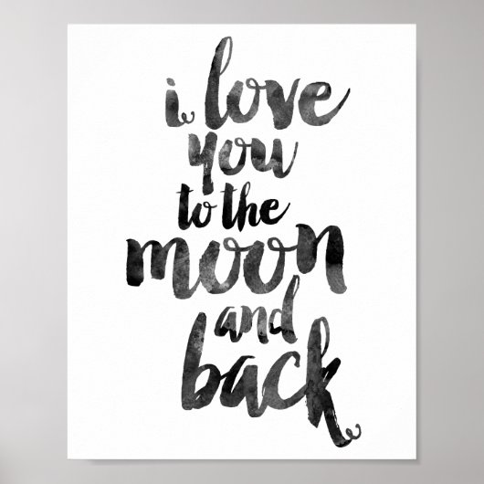 I Love You To The Moon And Back ポスター (正面)