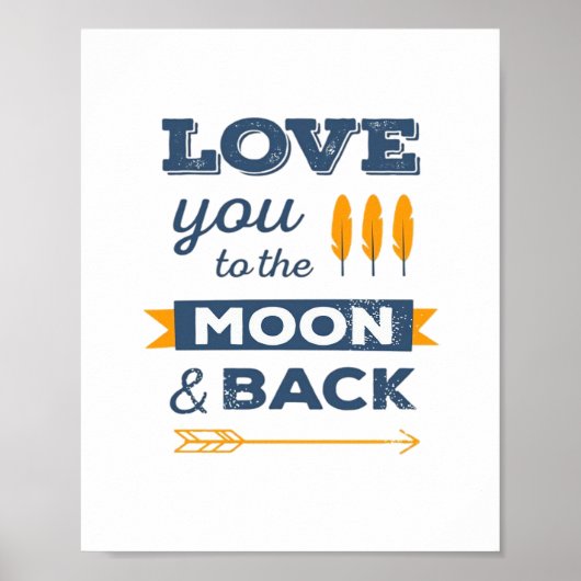 I Love You To The Moon And Back And All Around Pla ポスター (正面)