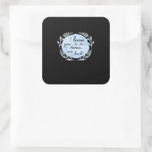 I Love You To The Moon And Back Heartfelt Design  スクエアシール (バッグ)