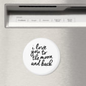 I Love You To The Moon And Back Inspirational Quot マグネット (インサイチュ (食洗機))