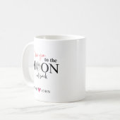 I Love You to the Moon and Back Personalized コーヒーマグカップ (正面左)