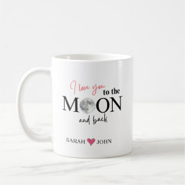 I Love You to the Moon and Back Personalized コーヒーマグカップ