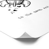 I Love You To The Moon And Back Playful Artistic D ポスター (角)