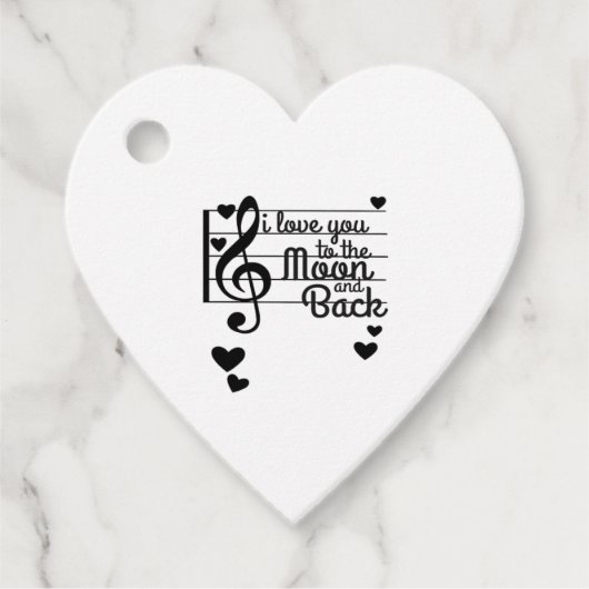 I Love You To The Moon And Back Repeating Love Quo フェイバータグ (正面)