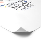 I Love You To The Moon And Back Sincere Modern Sty ポスター (角)