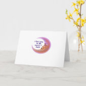 I Love You To The Moon And Back Timeless Love Styl カード (黄色い花)