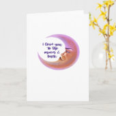 I Love You To The Moon And Back Timeless Love Styl カード (黄色い花)