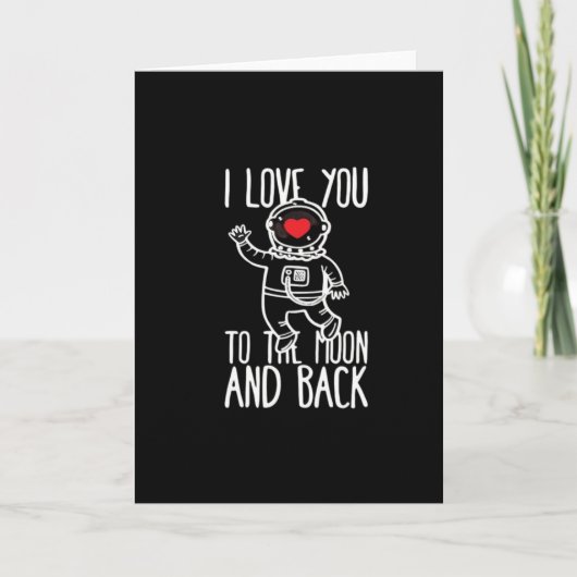 I Love You To The Moon And Back Trendy Style  カード (正面)