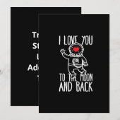 I Love You To The Moon And Back Trendy Style  シーズンカード (正面/裏面)