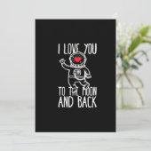 I Love You To The Moon And Back Trendy Style  シーズンカード (スタンド正面)