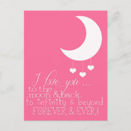 I Love You to the Moon & Backポストカード ポストカード