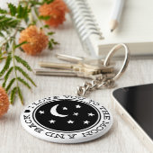 I Love You to the Moon & Back Keychain キーホルダー (側面)