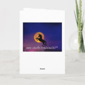 I Love You To The Moon Unicorn *パーソナライズされた*カード カード (裏面)