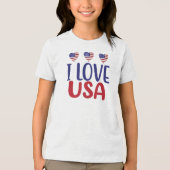 I Love You USA-65789 トライブレンドＴシャツ (正面)