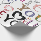 "I Love You" Valentine Artistic personalized  ラッピングペーパー (角)