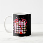 I Love You Valentine Kids Preppy Valentine's Day L コーヒーマグカップ (左)