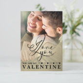 I love You Valentine’s Day Photo  サンキューカード (スタンド正面)