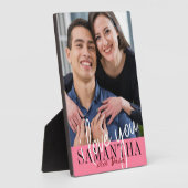 I Love You Valentine's Day写真 フォトプラーク (側面)