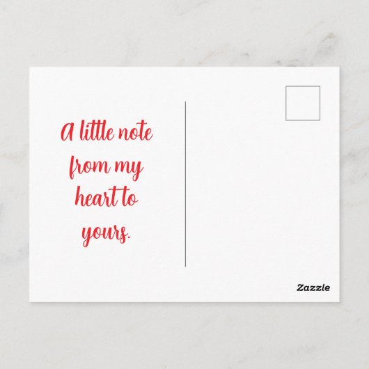 I Love You - Valentine's Day  ポストカード (裏面)