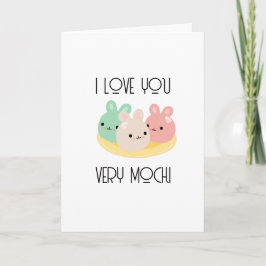 I Love You Very Moochi Valentine's Day Card カード