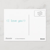 I Love You Waveformはがき1 ポストカード (裏面)