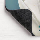 I Love You White Tulip Flower Personalized マウスパッド (コーナー)