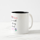 I Love You with All My Heart, Mom ツートーンマグカップ (正面右)