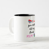 I Love You with All My Heart, Mom ツートーンマグカップ (正面左)