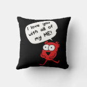 I Love You With All My Me – Cute Valentine クッション (裏面)