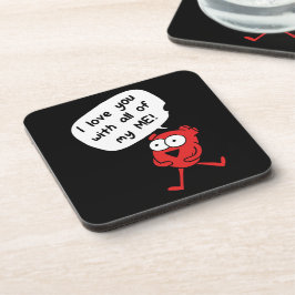 I Love You With All My Me – Cute Valentine コースター