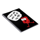 I Love You With All My Me – Cute Valentine ノートブック (右側)