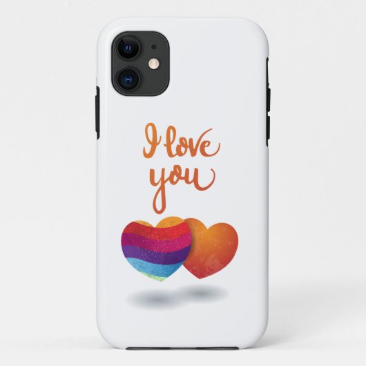 I love You with Twoハート Case-Mate iPhoneケース (裏面)