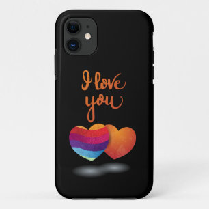 I love You with Twoハート iPhone 11 ケース