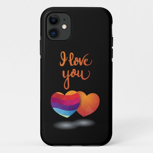 I love You with Twoハート Case-Mate iPhoneケース (裏面)