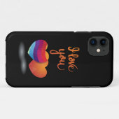 I love You with Twoハート Case-Mate iPhoneケース (裏面(横))