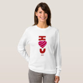 I Love You Women's Shirt Tシャツ (正面フル)