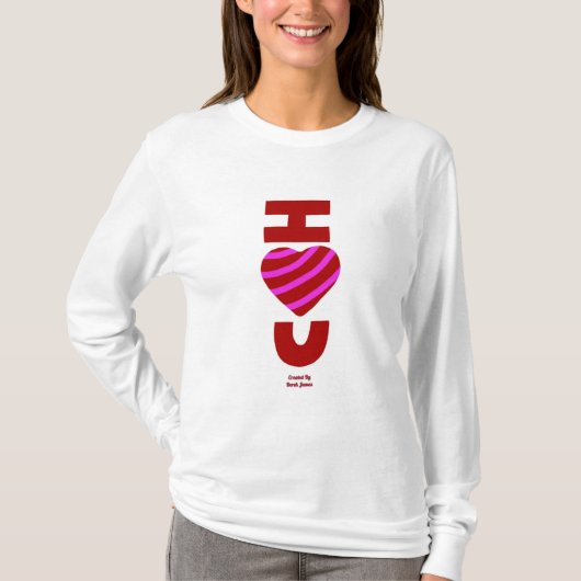 I Love You Women's Shirt Tシャツ (正面)
