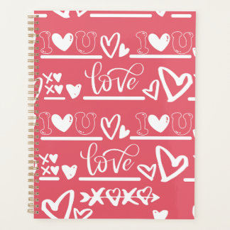 I Love You XOXOカレンダープランナー プランナー手帳